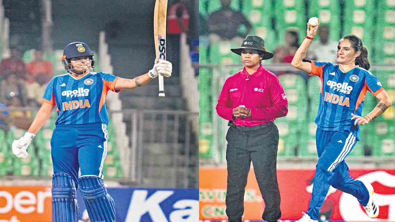 సిరీస్‌ భారత్‌ వశం.. అమ్మాయిల హ్యాట్రిక్‌ విజయం