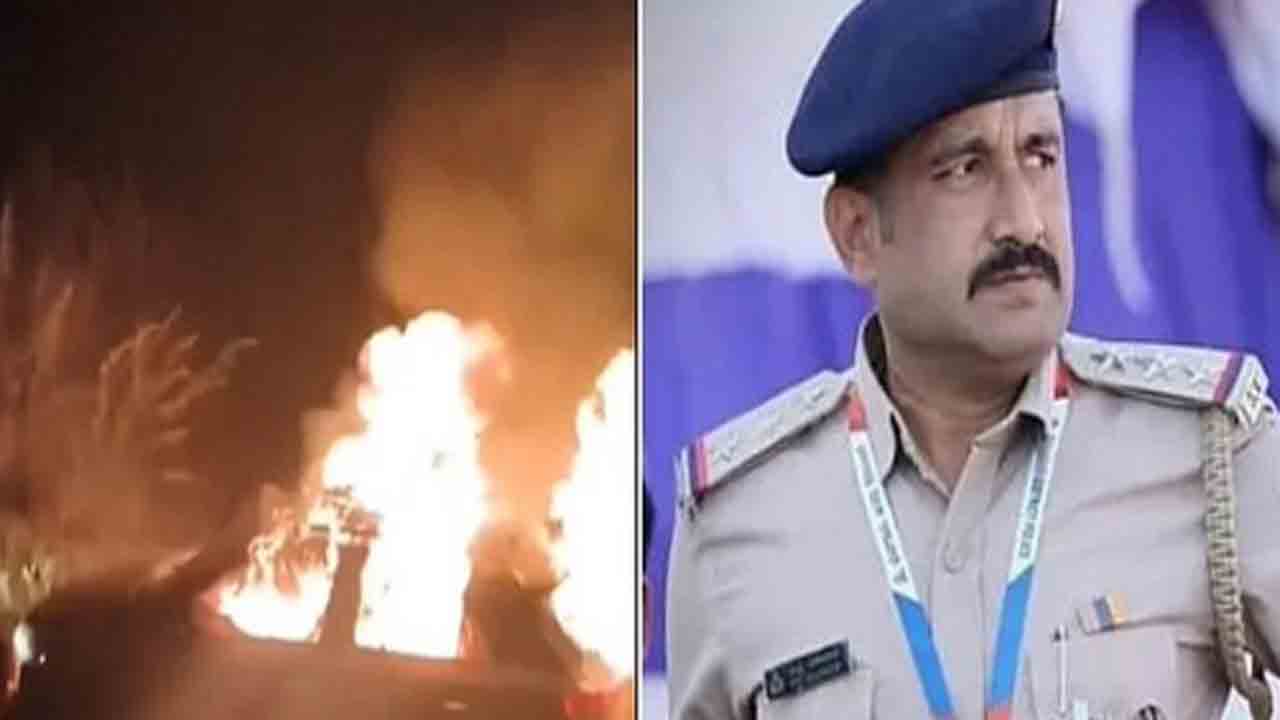 Cop Burnt Alive | డివైడర్‌ను ఢీకొట్టి మంటల్లో చిక్కుకున్న కారు.. సజీవ దహనమైన పోలీస్‌ అధికారి