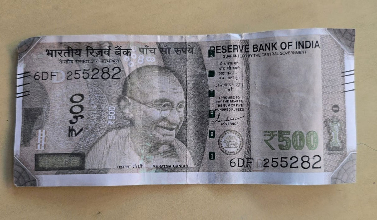 Fake currency | వేములవాడలో దొంగనోటు కలకలం.. మహిళా సంఘంలో నకిలీ నోటు