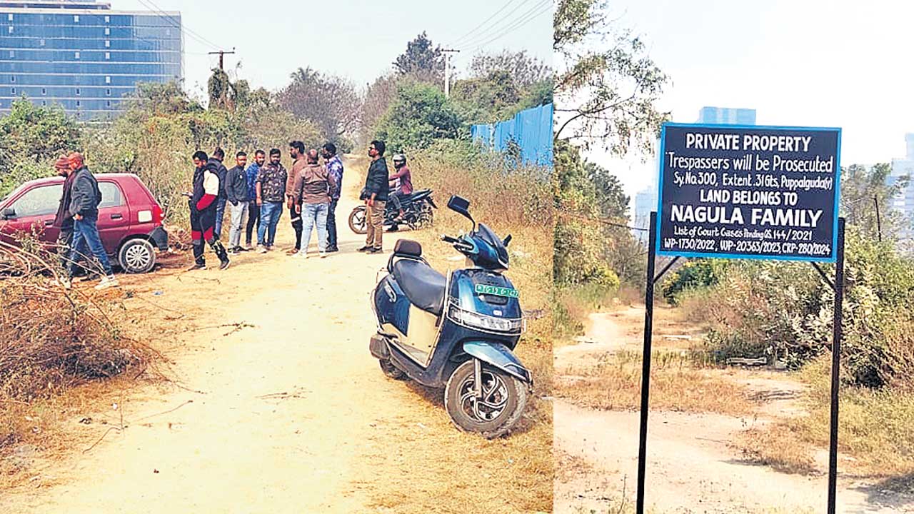 కాందిశీకుల భూముల్లో అర్ధరాత్రి ఆక్రమణలు