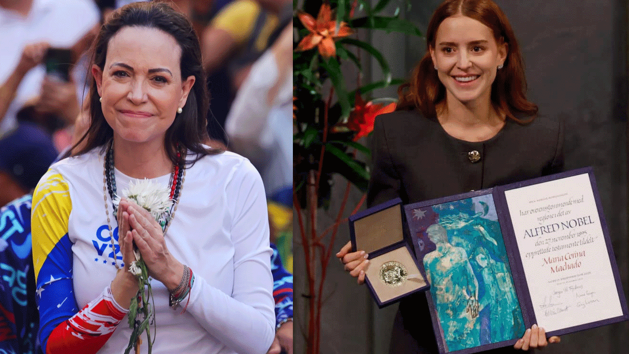 Maria Corina Machado | నోబెల్‌ బహుమతి అందుకున్న మచాడో కుమార్తె