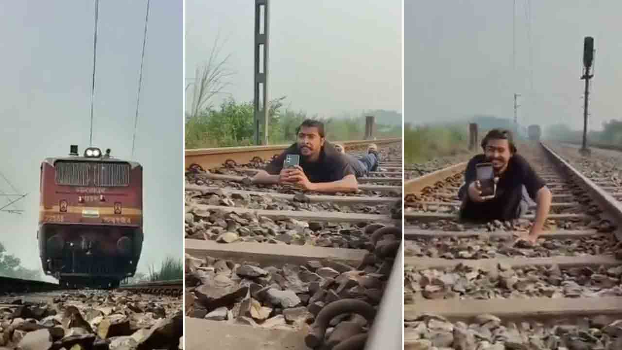 Reels Craze | రీల్స్‌ పిచ్చి.. వేగంగా వస్తున్న రైలు కింద పడుకొని.. షాకింగ్‌ వీడియో