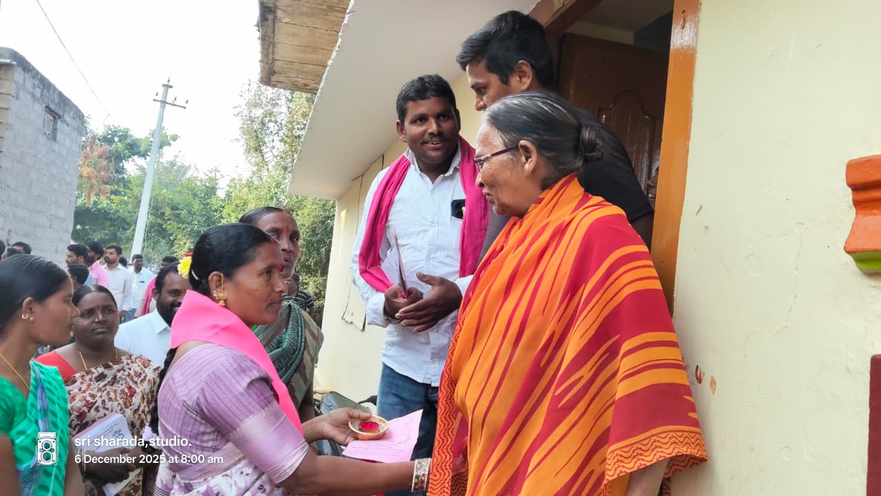 Panchayathi Elections | ప్రచారంలో దూసుకుపోతున్న బోడంగిపర్తి సర్పంచ్ అభ్యర్థి వర్కాల సునంద శ్రవణ్