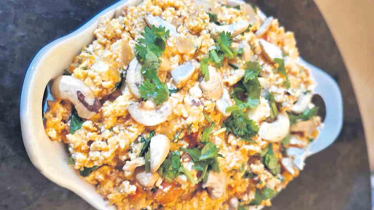 ఇన్‌స్టంట్‌ కాజూ పనీర్‌ బుర్జీ