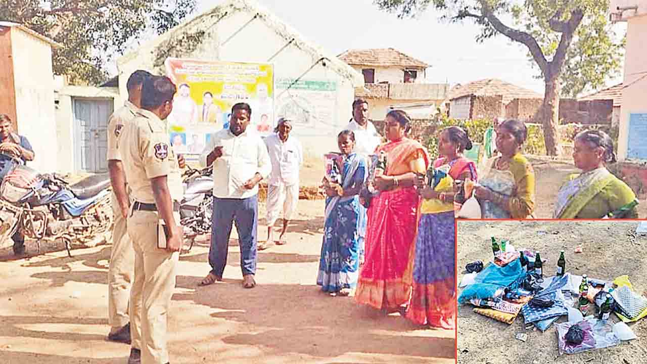 ఓట్లు వేయలేదని తిట్ల దండకం!.. భరించలేక పంచిన చీరలు, మద్యం బాటిళ్లు తిరిగిచ్చిన ఓటర్లు