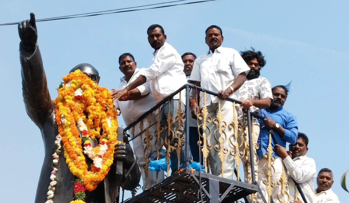 Ambedkar statues | రామగుండం ఎమ్మెల్యే గారూ.. దయచేసి అంబేద్కర్ విగ్రహాలను కూల్చకండి