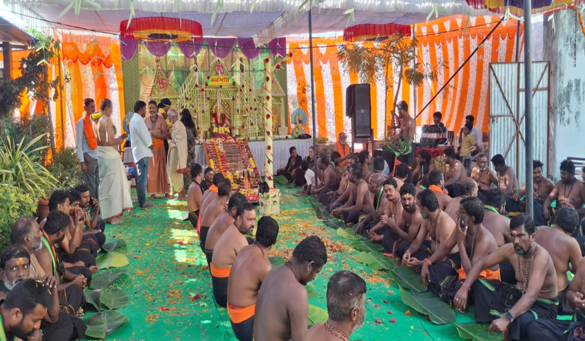 Padi Puja | ధర్మారంలో బీఆర్ఎస్ నేత రామారావు స్వగృహంలో ఘనంగా పడిపూజ మహోత్సవం