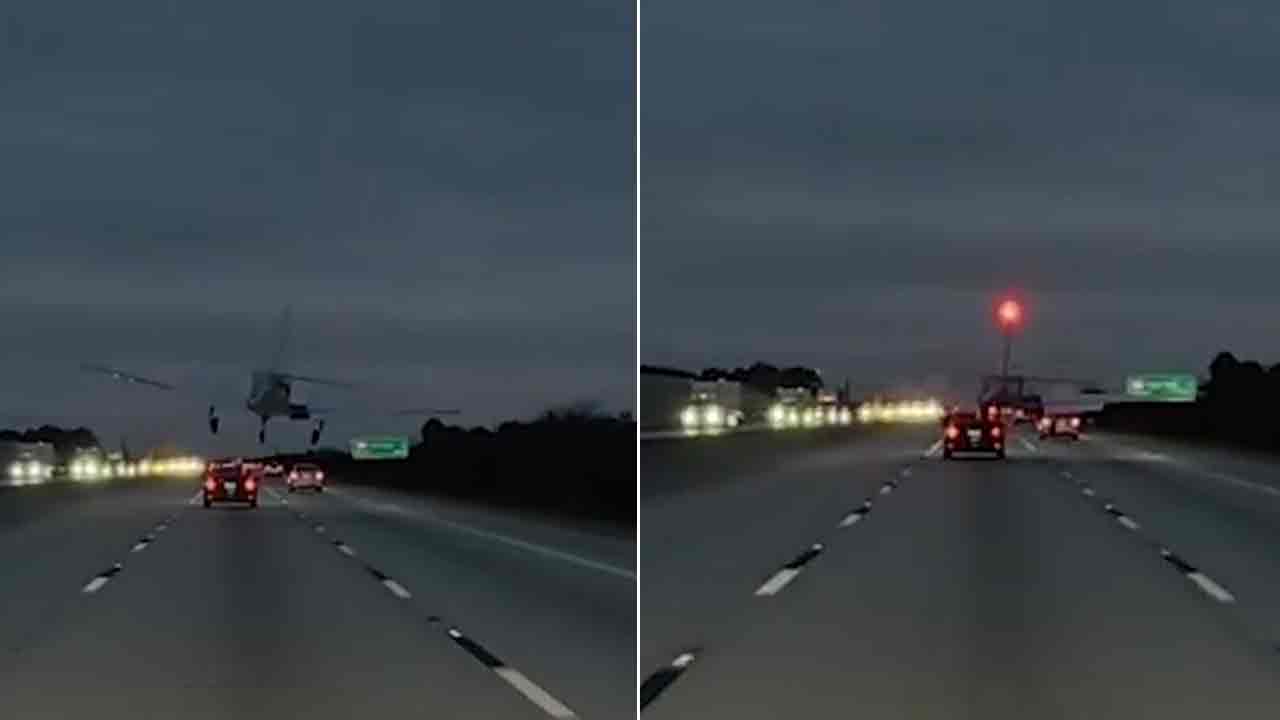 Flight Accident | రోడ్డుపై వెళ్తున్న కారును వెనుక నుంచి ఢీకొట్టిన విమానం.. వీడియో వైరల్