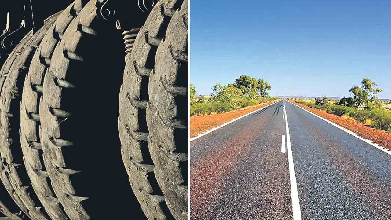 పాడైన టైర్లతో మన్నికైన రోడ్లు!