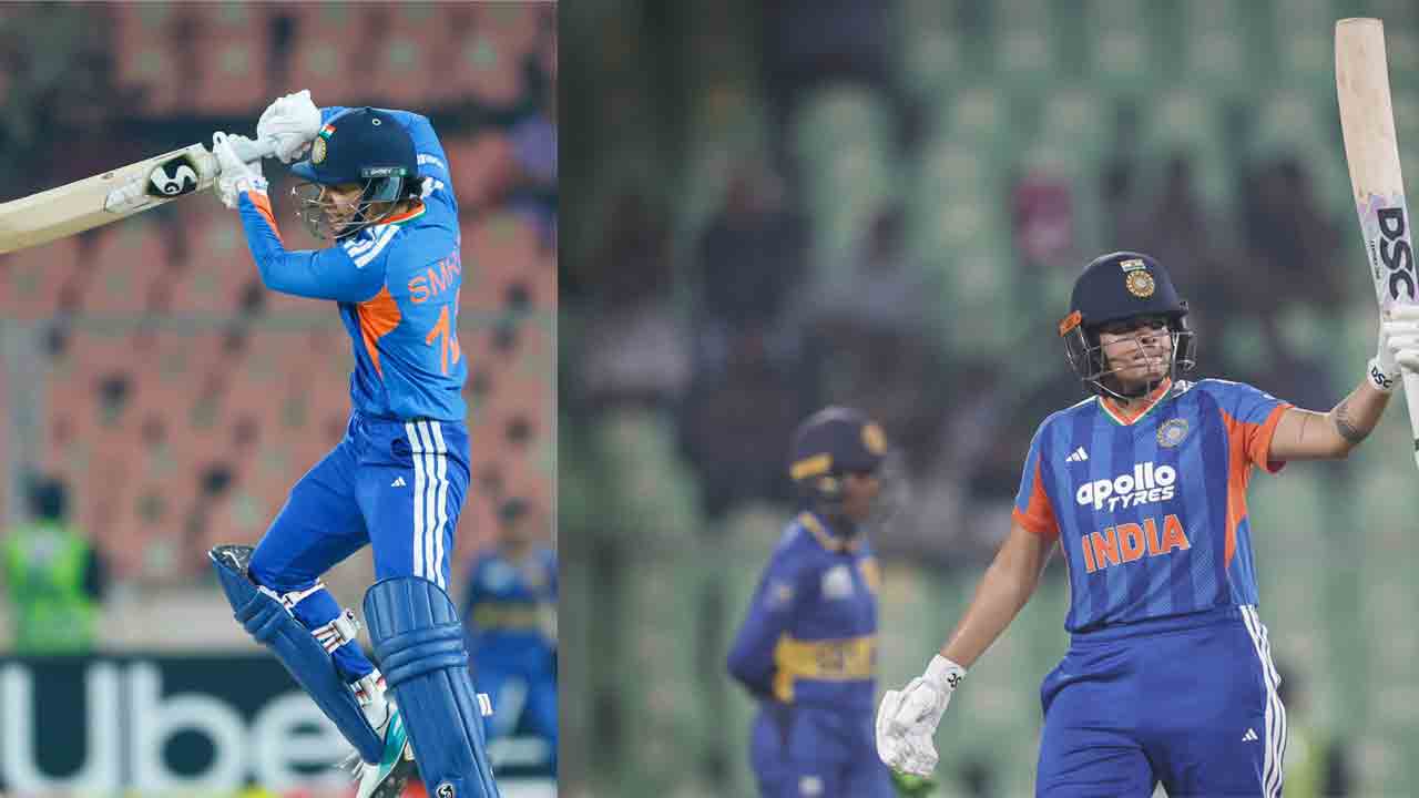 INDW vs SLW | అర్ధ శతకాలతో రెచ్చిపోయిన షఫాలీ, మంధాన.. శ్రీలంక కొండను కరిగించేనా..?