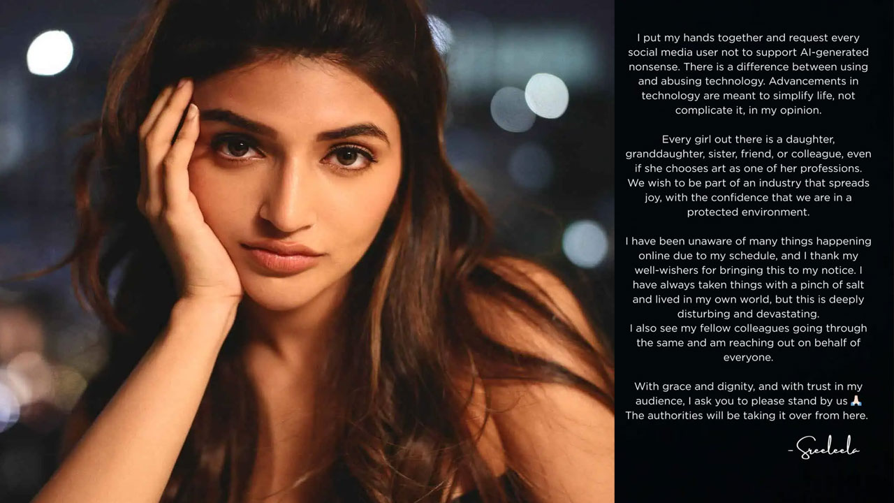 Sreeleela | AI దుష్ప్రచారంపై శ్రీలీల విజ్ఞప్తి.. ‘దయచేసి హద్దులు దాటొద్దు’ అంటూ నెటిజన్లకు పిలుపు