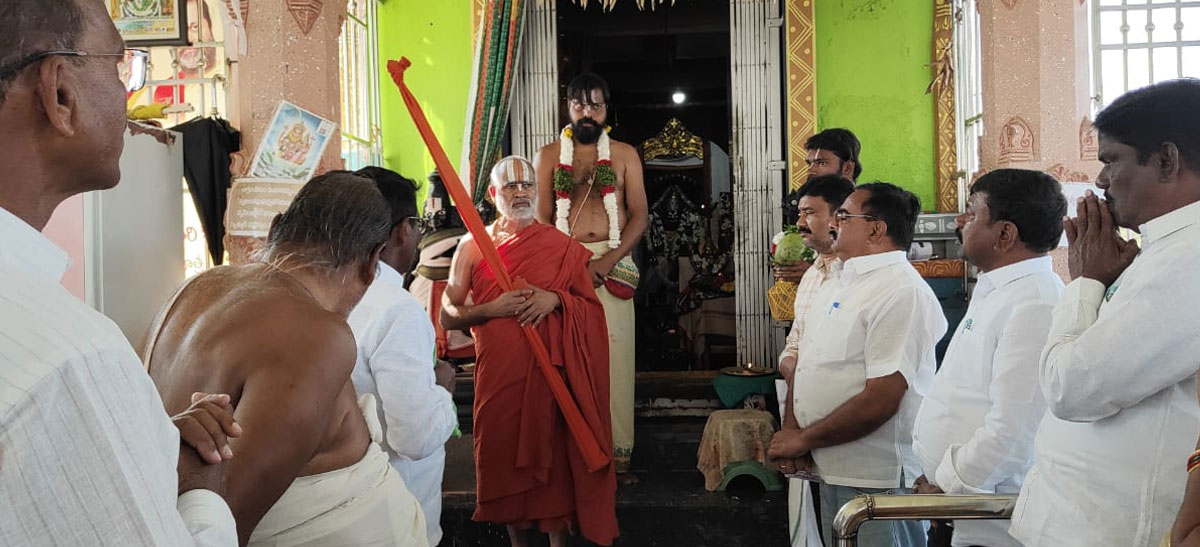 Siricilla | తంగళ్లపల్లి లోని శ్రీలక్ష్మీనర్సింహస్వామి ఆలయాన్ని సందర్శించిన శ్రీశ్రీ దేవానంద జీయర్ స్వామి