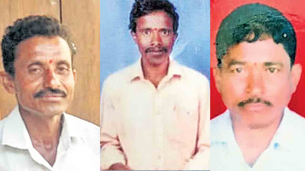 ముగ్గురు రైతుల ఆత్మహత్య.. దిగుబడులు రాక ఇబ్బందులు