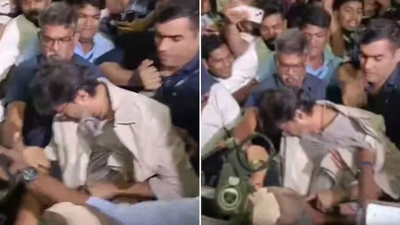 Vijay | విజ‌య్‌ని చుట్టు ముట్టిన అభిమానులు.. ఒక్క‌సారిగా కింద ప‌డిపోవ‌డంతో..