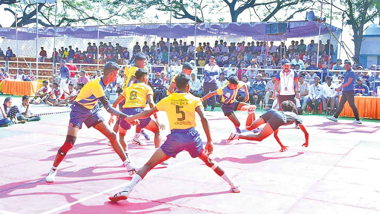 తెలంగాణ గెలుపు జోరు.. జాతీయ స్థాయి కబడ్డీ టోర్నీ