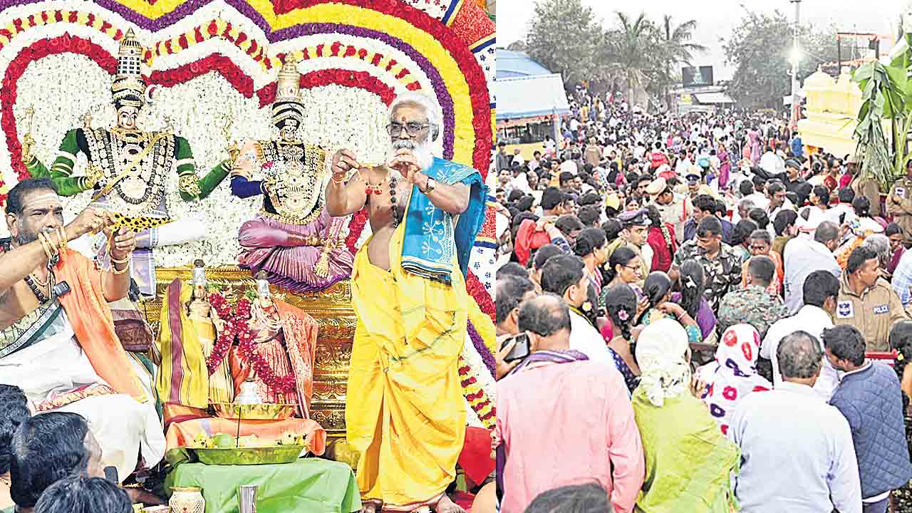 కల్యాణం..కమనీయం.. శివ నామస్మరణలతో మార్మోగిన చెర్వుగట్టు క్షేత్రం