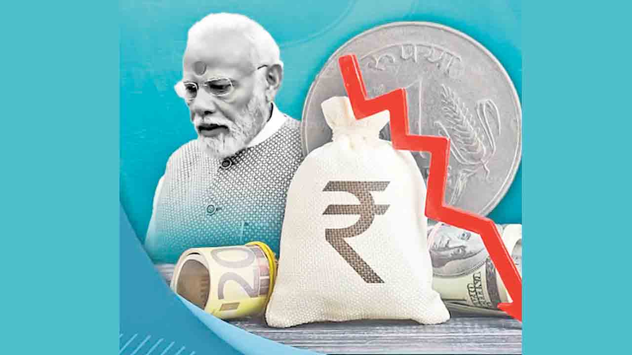 సర్వం.. సత్తెనాశ్‌.. ఆర్థిక వ్యవస్థ ఆగమాగం.. రూపాయి ఘోర పతనం