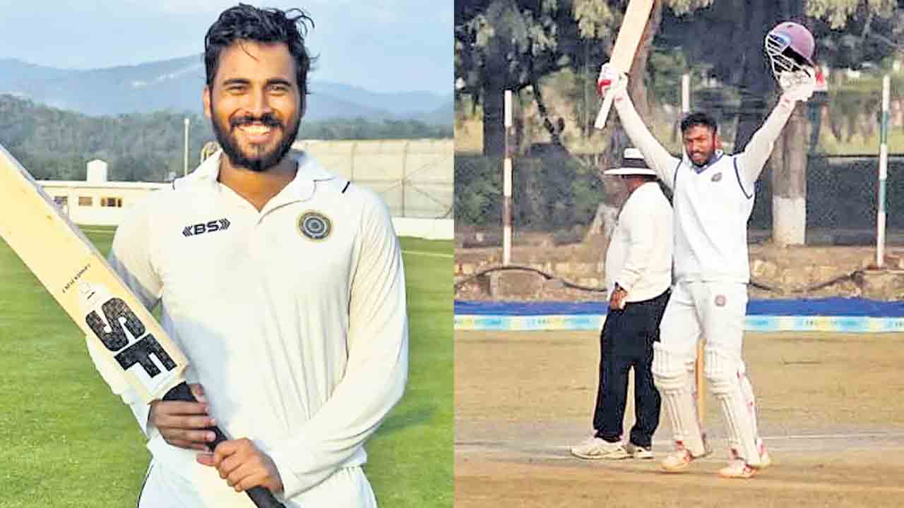 భారీ స్కోరు దిశగా హైదరాబాద్‌.. హిమతేజ, అభిరాత్‌ శతకాలు