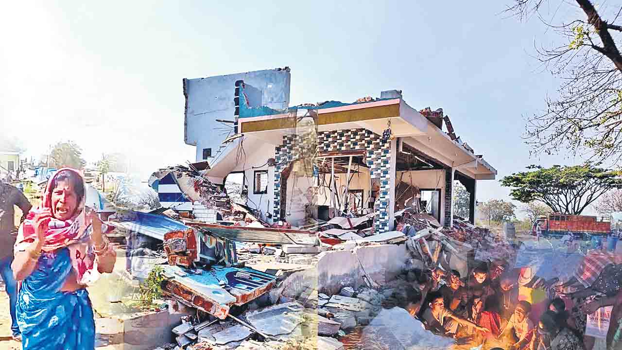 Revanth Reddy | సీఎం సోదరులే మా ఇండ్లు కూల్చిండ్రు.. పెద్దమంగళారం గిరిజనుల ఆరోపణ