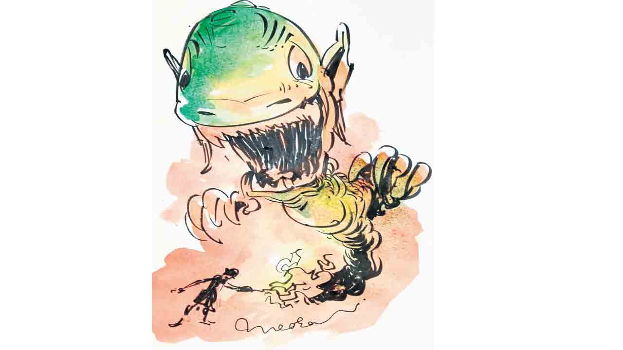 వంద గొడ్లను తిన్న రాబందు…