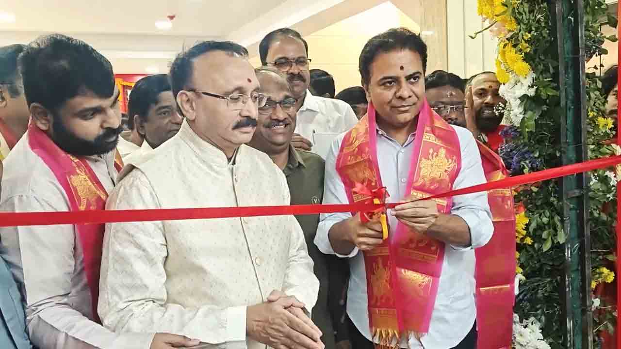 KTR | 99 TV నూతన భవనాన్ని ప్రారంభించిన కేటీఆర్.. Video