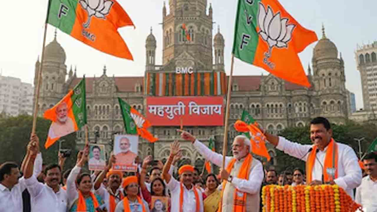 బీఎంసీ ఎన్నికల్లో బీజేపీ విజయం