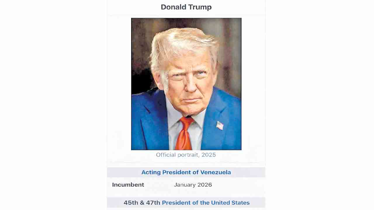 వెనెజువెలా తాత్కాలిక అధ్యక్షుడిని నేనే.. అమెరికా అధ్యక్షుడు ట్రంప్‌ సంచలన ప్రకటన