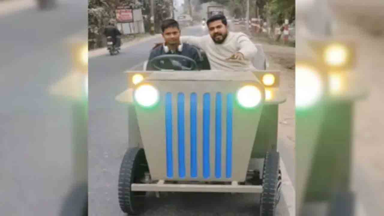 Man Makes Electric Jeep