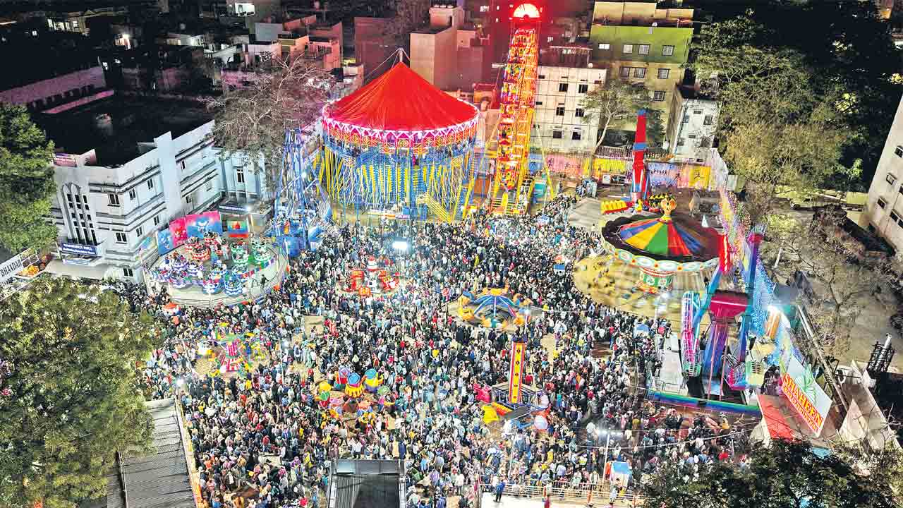 సందర్శకుల సందడి