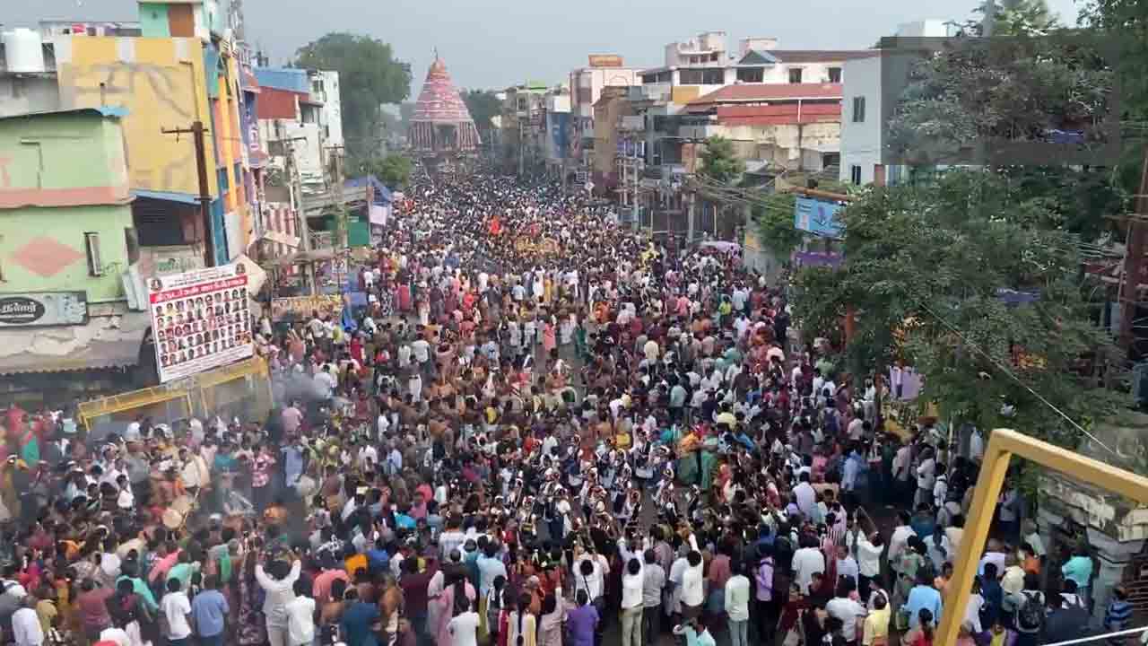 Nataraja Temple | నటరాజ ఆలయంలో ఘనంగా వార్షిక రథయాత్ర.. Video