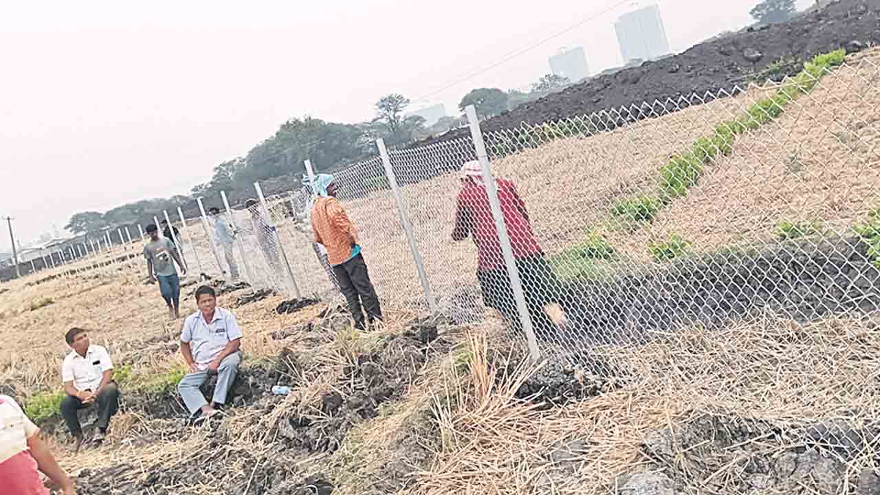 మేళ్లచెరువు ఎఫ్‌టీఎల్‌లో ఫెన్సింగ్‌