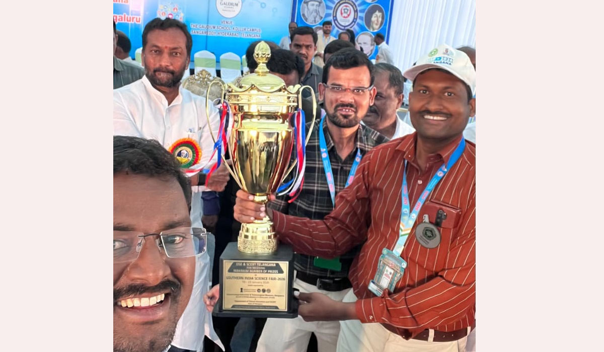 Jagityal | దక్షిణ భారత వైజ్ఞానిక ప్రదర్శన లో జగిత్యాల ఉపాధ్యాయుడు అభయ్ రాజ్‌ ప్రతిభ