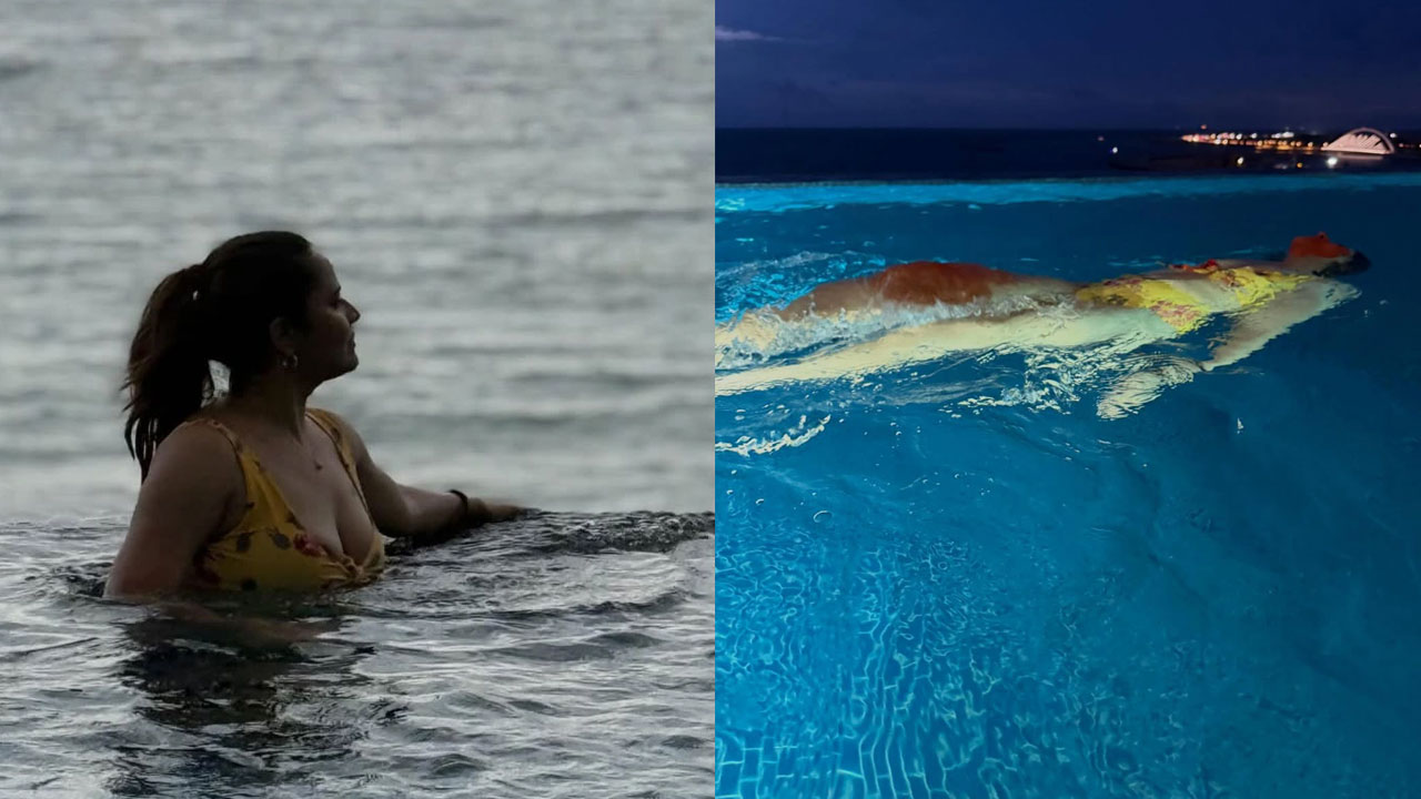 Anasuya | తీరు మార్చుకోని అన‌సూయ‌.. త‌గ్గేదే లే అంటూ పూల్‌లో ర‌చ్చ‌