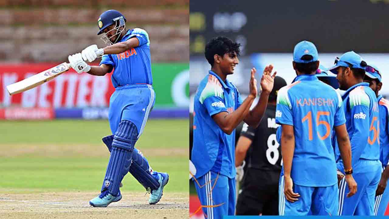INDU19 vs NZU19 | హాఫ్ సెంచరీతో చెలరేగిన మాత్రే.. అజేయంగా సూపర్ సిక్స్‌కు టీమిండియా..!