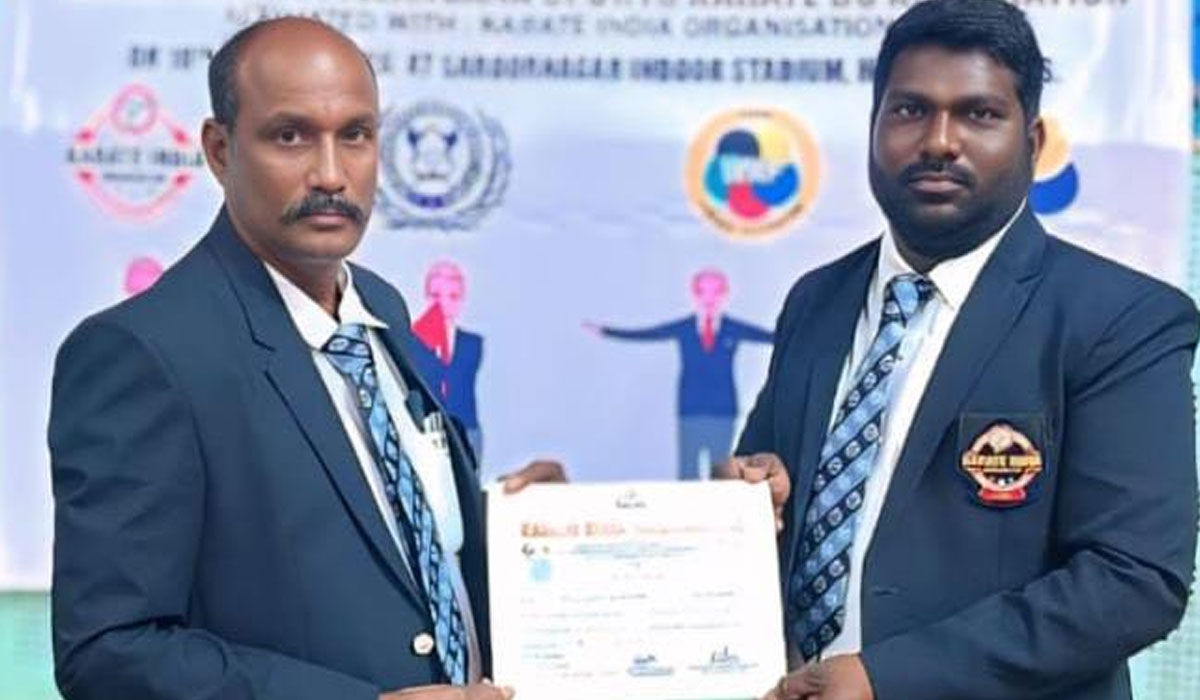 Karate Referee Judge | కరాటే రిఫరీ జడ్జిగా పసునూటి చందర్