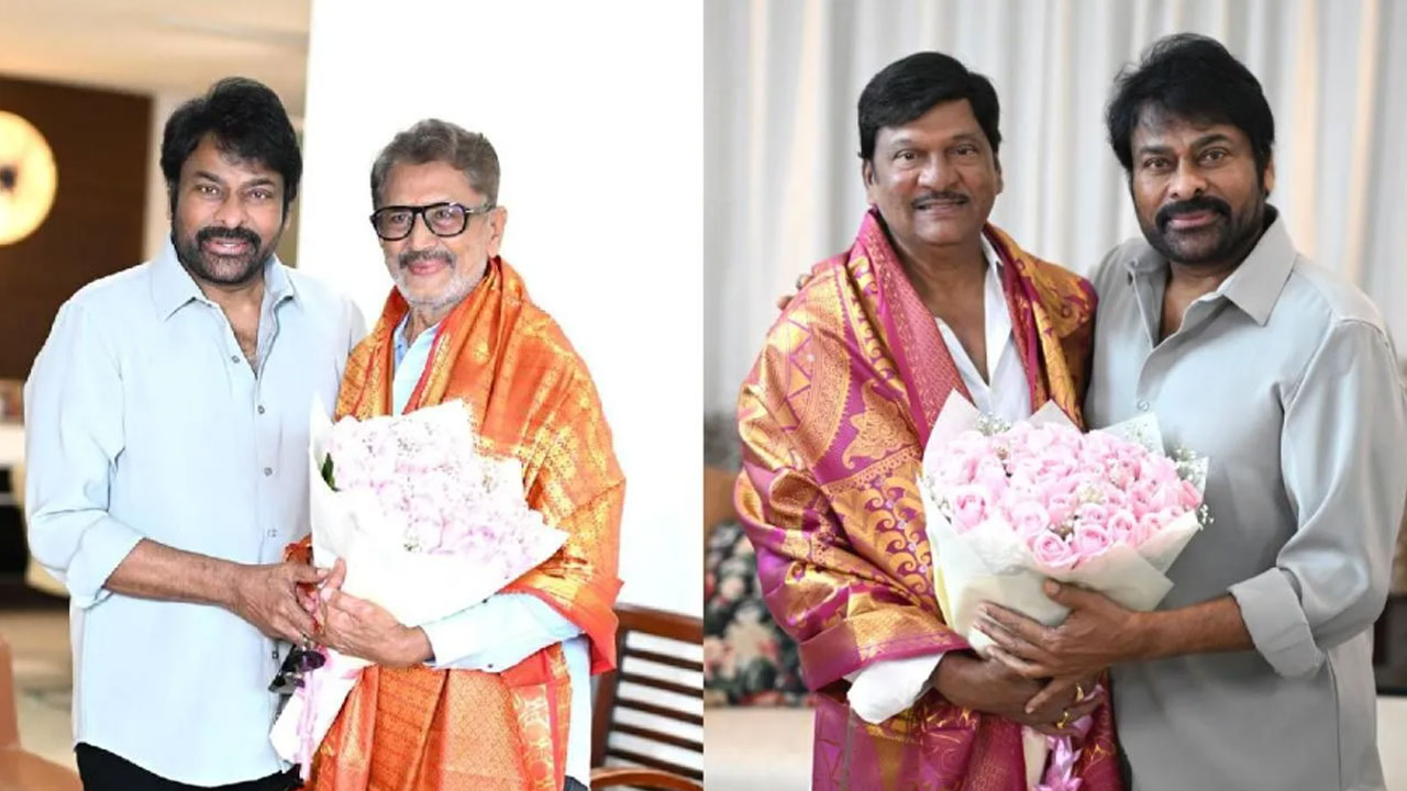 Chiranjeevi | ప‌ద్మ‌శ్రీ విజేత‌ల‌కి చిరు స‌త్కారం.. ఆనందంగా ఫీలైన రాజేంద్ర ప్ర‌సాద్, ముర‌ళీ మోహ‌న్