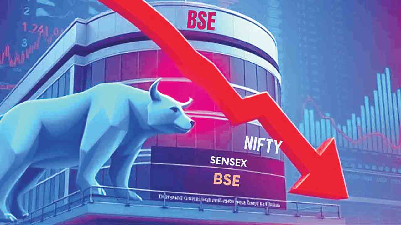 మూడు రోజుల్లో 1,100 పాయింట్లు డౌన్‌