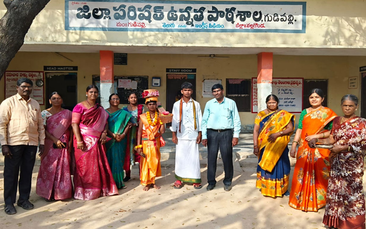 Gudipalli : గుడిపల్లి జడ్పీ హైస్కూల్‌లో సంక్రాంతి వేడుక‌లు