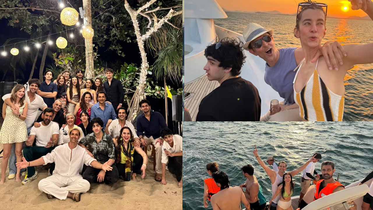 Hrithik Roshan | హృతిక్ మాములోడు కాదు.. ఒక‌వైపు ప్రియురాలు, మ‌రోవైపు మాజీ భార్య‌తో బ‌ర్త్ డే సెల‌బ్రేషన్స్