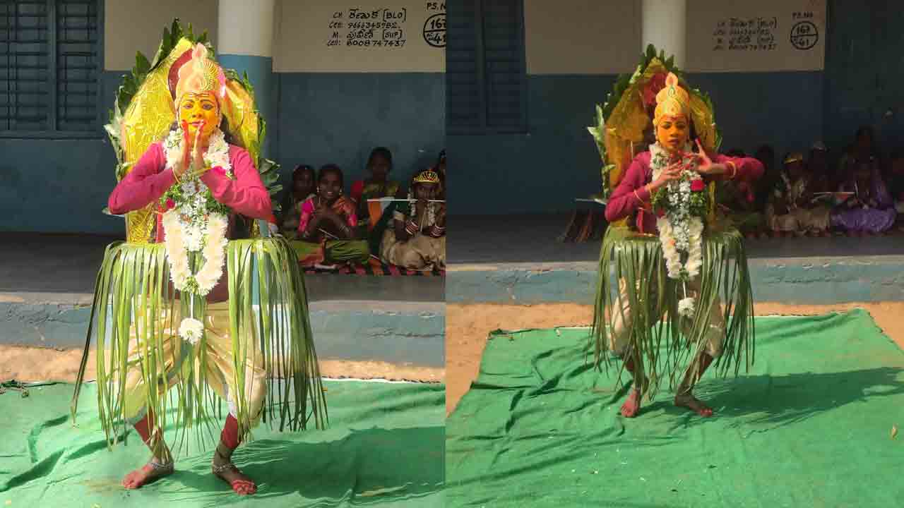 Vaddepalli | వడ్డేపల్లి ఉన్నత పాఠశాలలో ‘కాంతార’ నృత్యం.. ఆకట్టుకున్న సంస్కృతి కార్యక్రమాలు..!