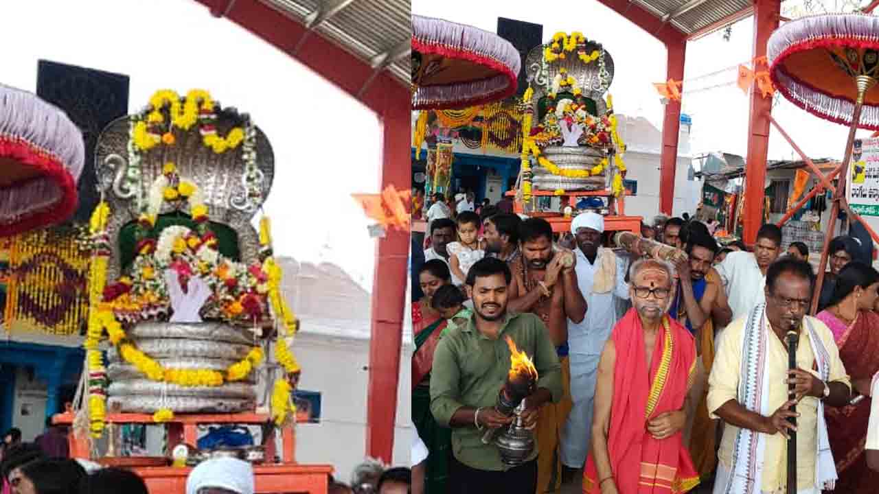 Kollapur | శేష వాహనంపై ఊరేగిన లక్ష్మీ నరసింహుడు.. పురవీధుల్లో కన్నులపండువగా వేడుక..!