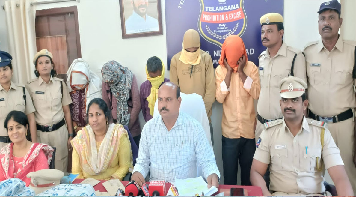 Nizamabad | నిజామాబాద్‌ జిల్లా కేంద్రంలో అక్రమంగా గంజాయి తరలిస్తున్న ఐదుగురు అరెస్ట్