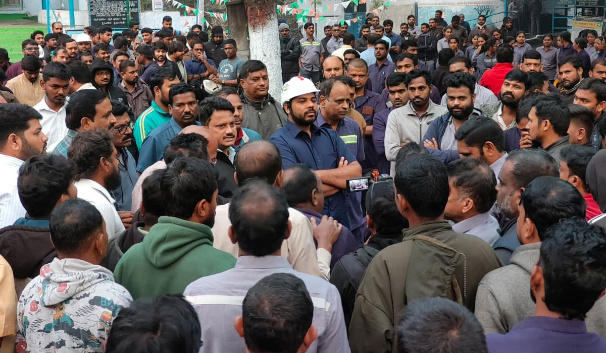 MP Vamsi Krishna | జీడీకే-11లో పెద్దపల్లి ఎంపీ వంశీకృష్ణకి జీఎం లలిత్ కుమార్ ఘనస్వాగతం