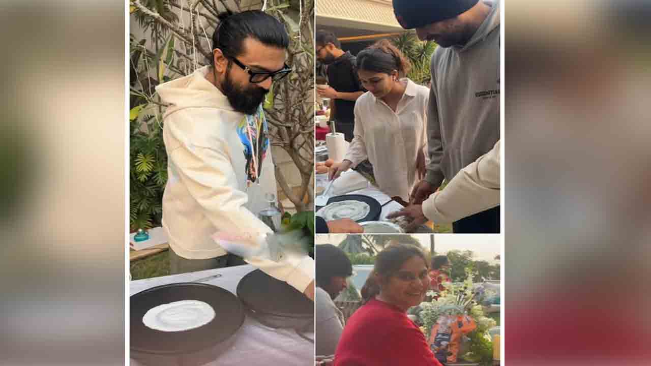 Ram Charan | మెగా ఇంట్లో సంక్రాంతి సందడి.. దోశెలు వేసిన రామ్ చ‌ర‌ణ్, వరుణ్ తేజ్