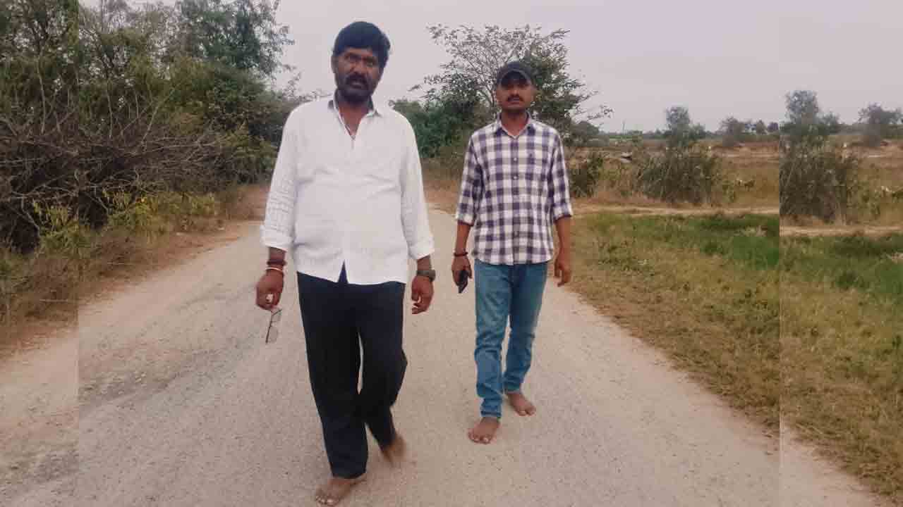 Rayapole Mandal | సర్పంచ్‌గా గెలిచినందుకు.. తిమ్మక్కపల్లి టు నాచారం దేవస్థానం వరకు పాదయాత్ర