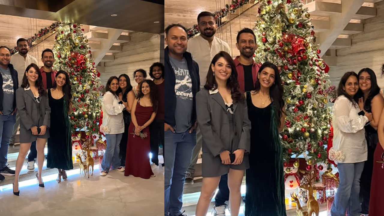 Samantha | పెళ్లి తర్వాత స్నేహితులతో సెలబ్రేషన్.. సమంత–రాజ్ ఇంట్లో క్రిస్మస్ సందడి