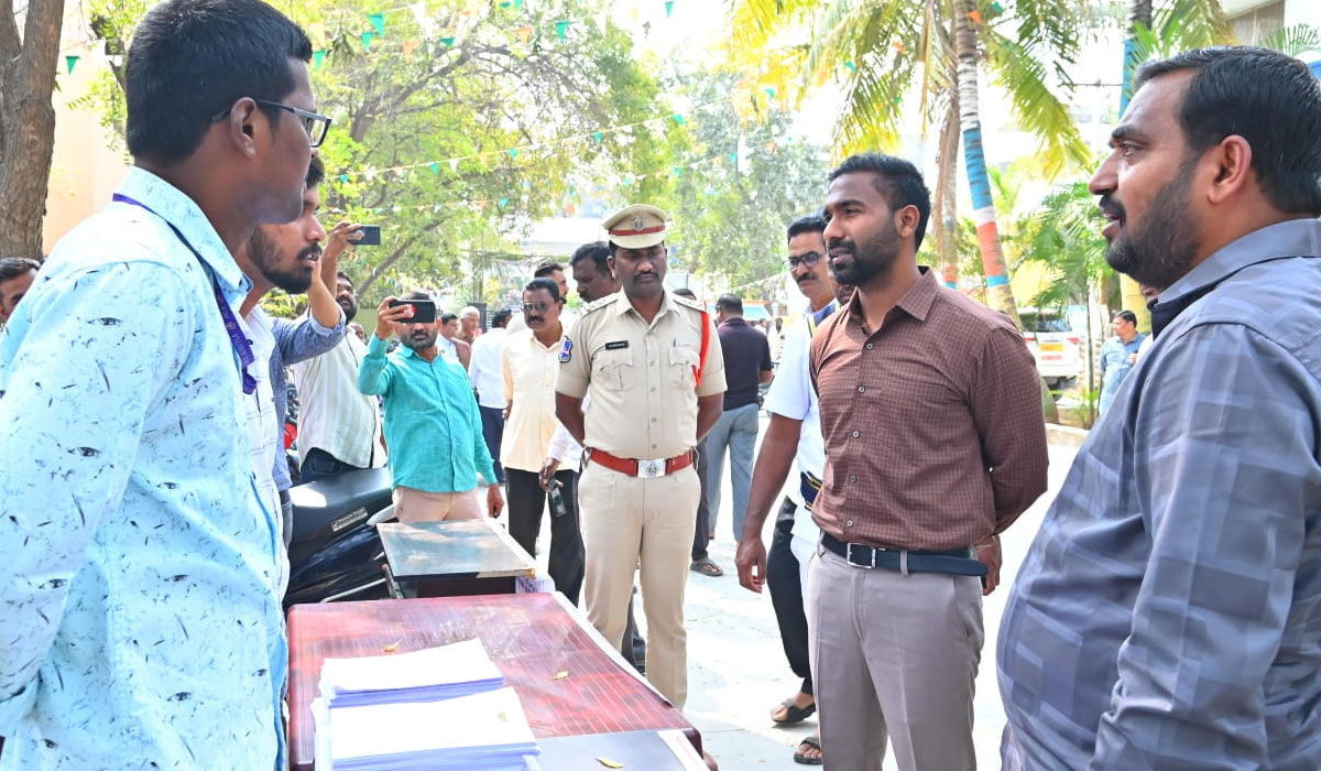 Collector Satya Prasad | ఎన్నికల నియమవళి పక్కాగా అమలు చేయాలి.. కోరుట్ల లో నామినేషన్ కేంద్రాలను పరిశీలించిన జగిత్యాల కలెక్టర్ సత్యప్రసాద్