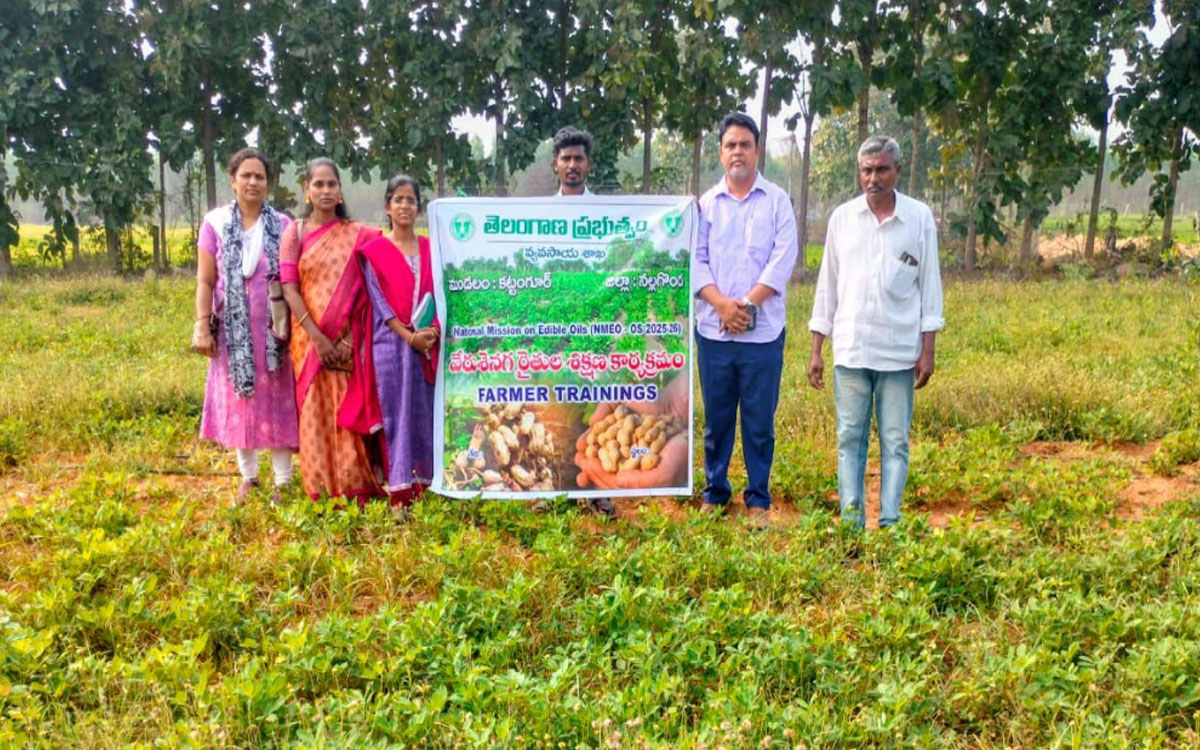Kattangur : పంట మార్పిడితో అధిగ దిగుబడులు : డీఏఓ శ్రవణ్‌ కుమార్