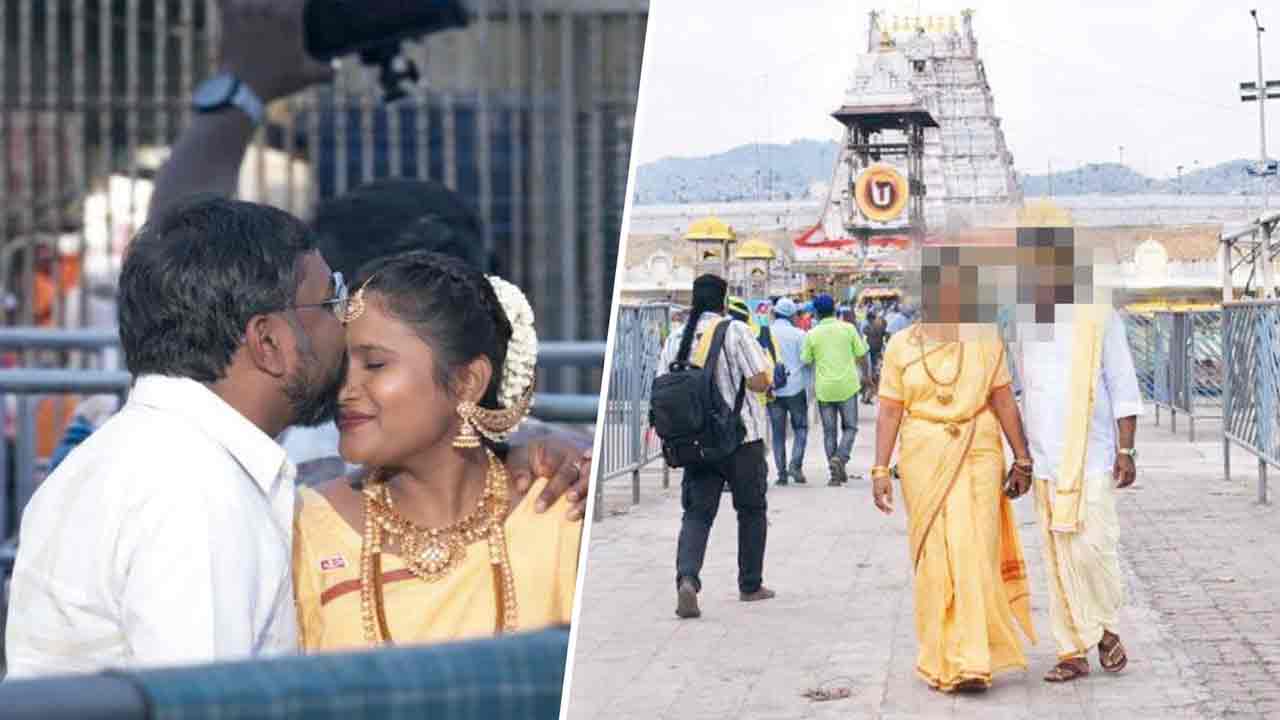 Tirumala | తిరుమలలో కొత్త జంట వెడ్డింగ్‌ ఫొటోషూట్‌.. దైవ సన్నిధిలో ఇందేంటని ప్రశ్నిస్తున్న భక్తులు