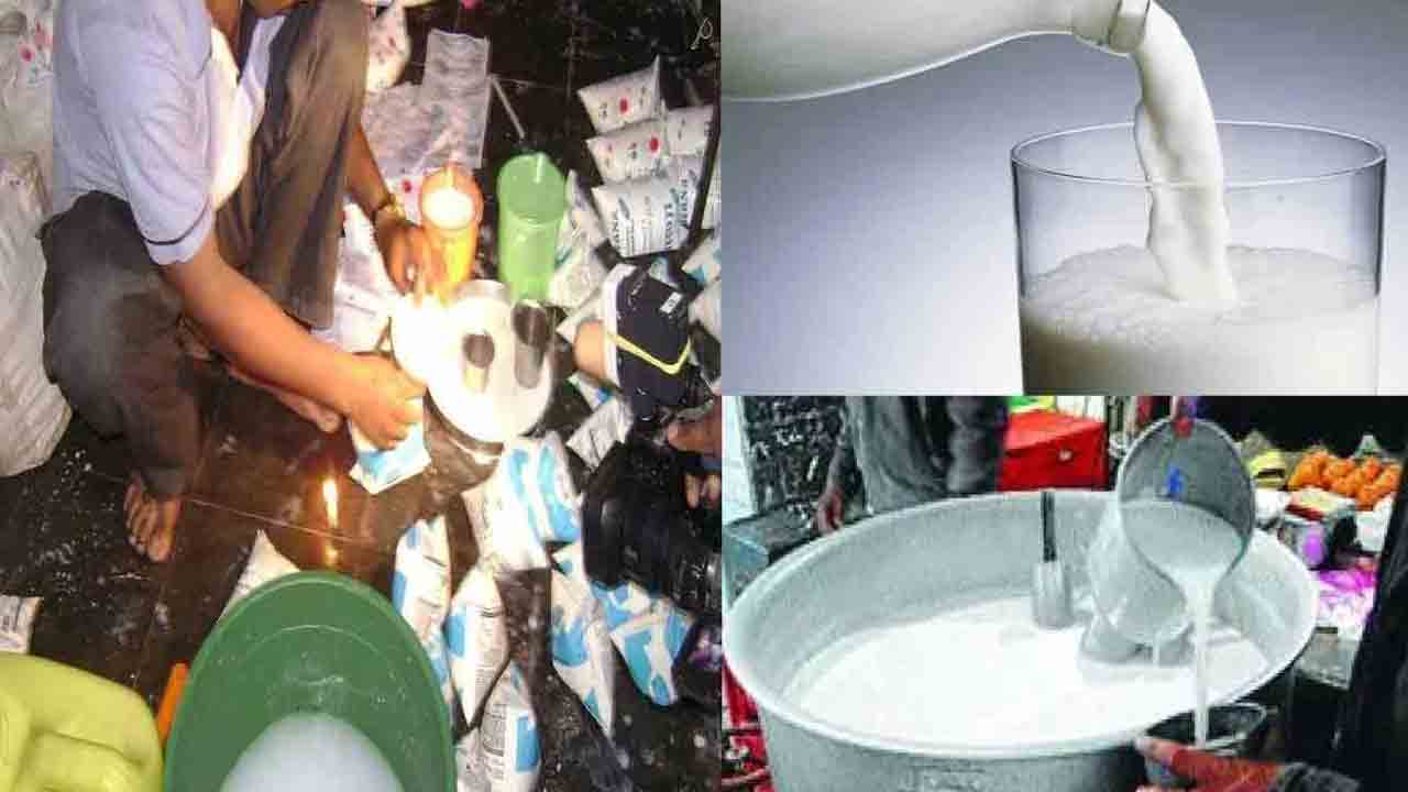 గుజరాత్‌లో యూరియా, డిటర్జెంట్‌తో పాలు